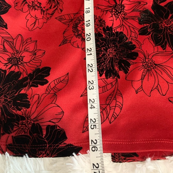 Almost Famous red floral dress - Picture 6 of 12